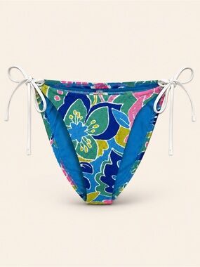Wild Fable Textured Floral Side-Tie Super Cheeky Bikini Bottom